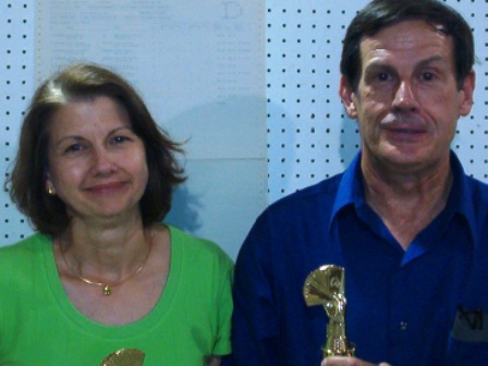 Winners D/E/F Saturday Evening Stratified 0-200 Pairs: Liz Varra - George Varra, Fort Collins